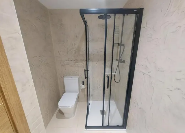 Full bathroom with shower